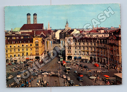 Pohlednice Německo Mnichov Stachus Karlstor 1968 (M33986)