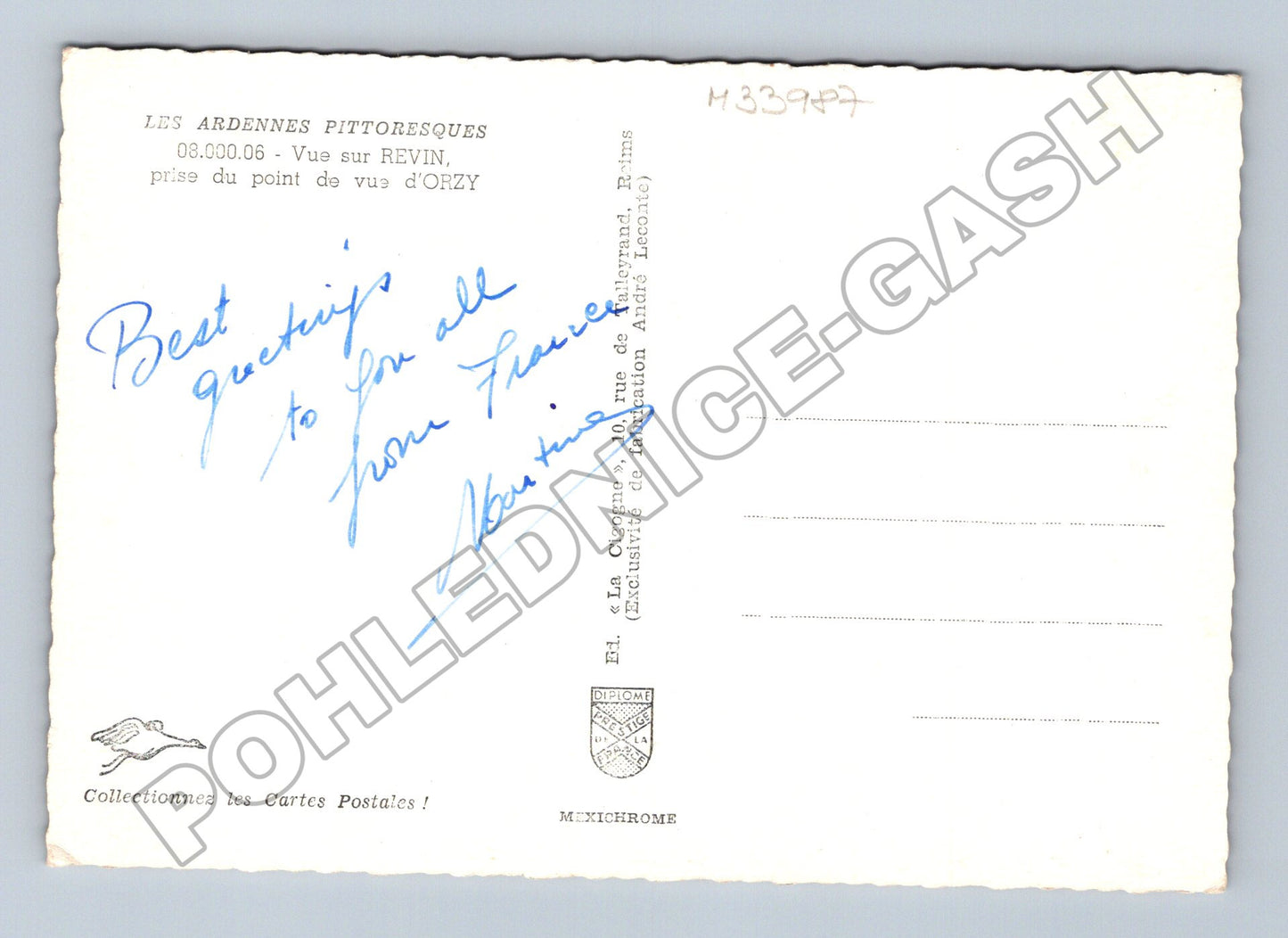Pohlednice Francie Revin pohled z Orzy (M33987)