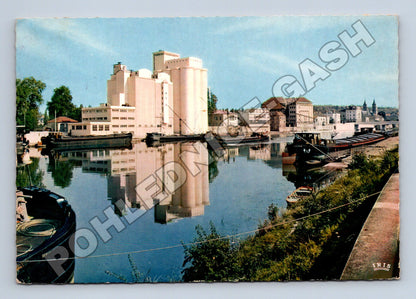 Pohlednice Francie Melun přístav silos 1969 (M33988)