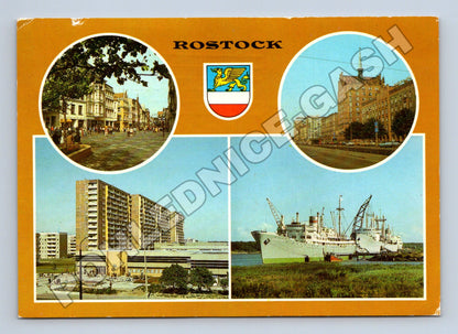 Pohlednice Německo Rostock pohledy na město a přístav (M33998)