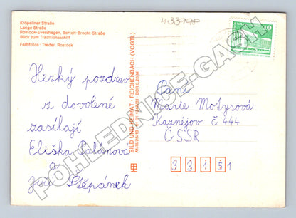 Pohlednice Německo Rostock pohledy na město a přístav (M33998)