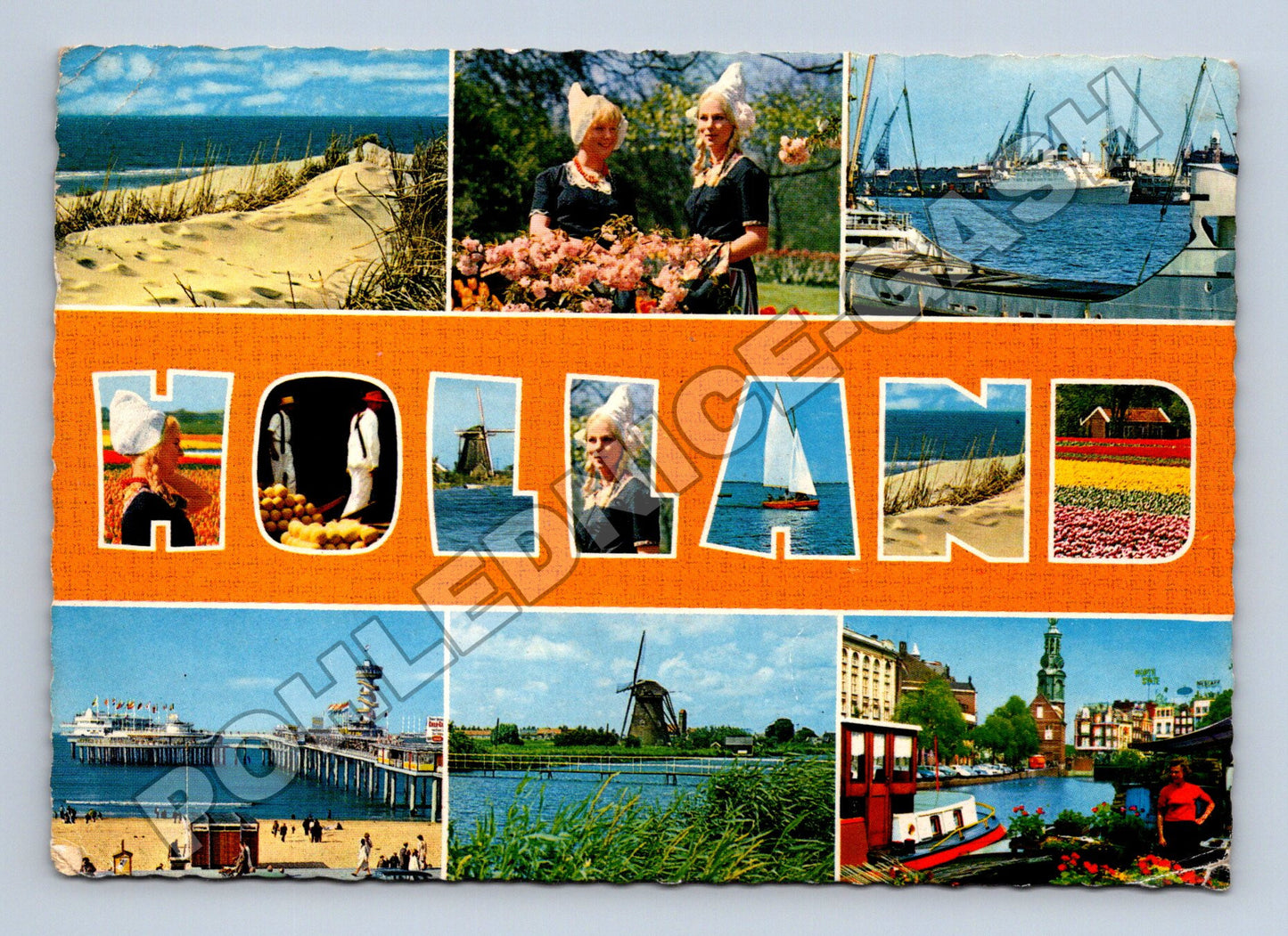 Pohlednice Holandsko koláž motivů 1967 (M34000)