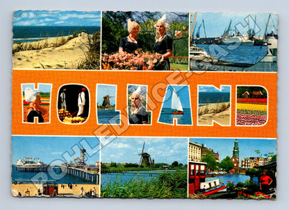 Pohlednice Holandsko koláž motivů 1967 (M34000)