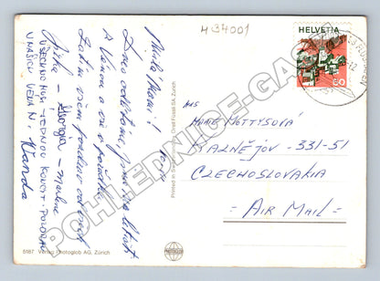 Pohlednice Švýcarsko Zürich 1973 (M34001)