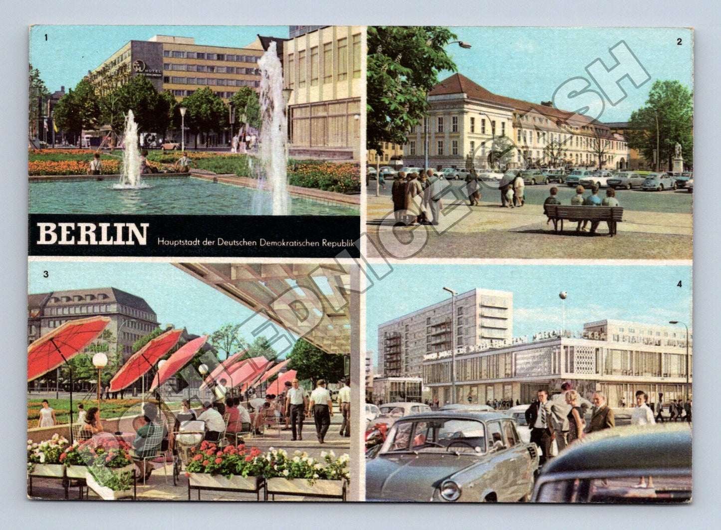 Pohlednice Německo Berlin různé pohledy 1987 (M34004)