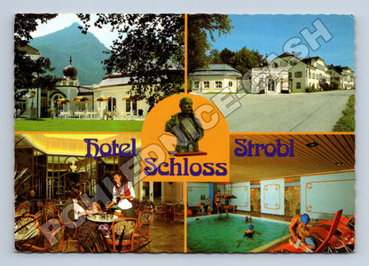 Pohlednice Rakousko Hotel Schloss Strobl 1988 (M34005)