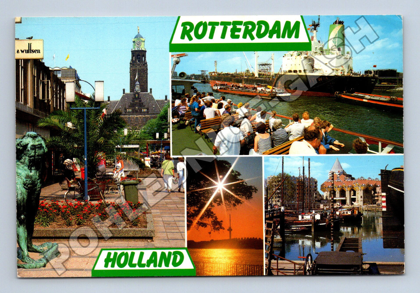 Pohlednice Holandsko Rotterdam pohledy na město a přístav (M34009)