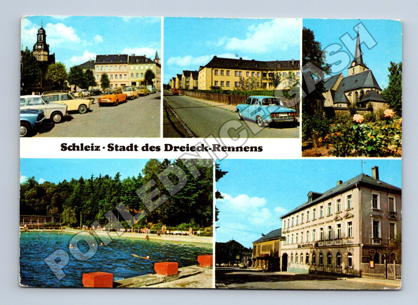 Pohlednice Německo Schleiz město a jezero (M34026)