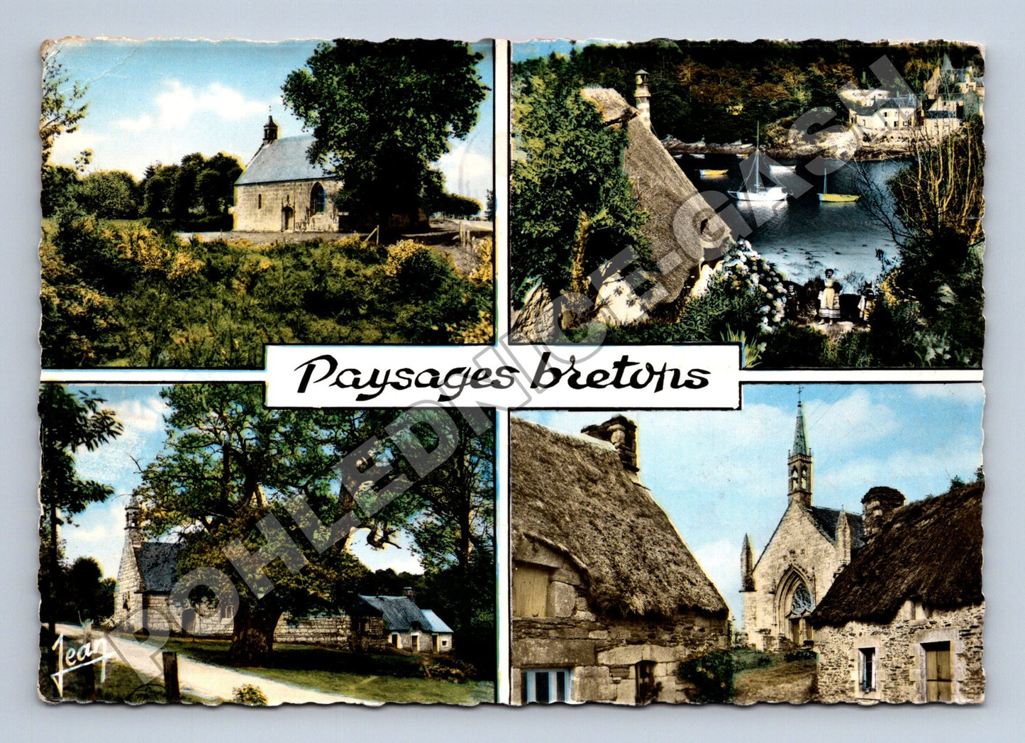 Pohlednice Francie Bretaňské krajiny několik motivů (M34027)