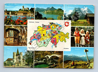 Pohlednice Švýcarsko různé motivy 1977 (M34029)