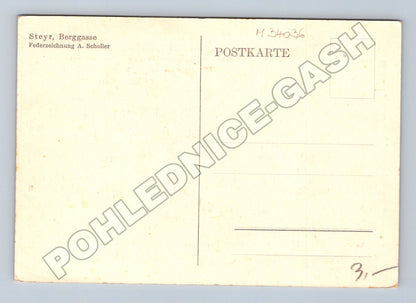 Pohlednice Rakousko Steyr Berggasse (M34036)