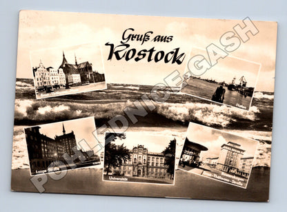 Pohlednice Německo Rostock montage 1962 (M34047)