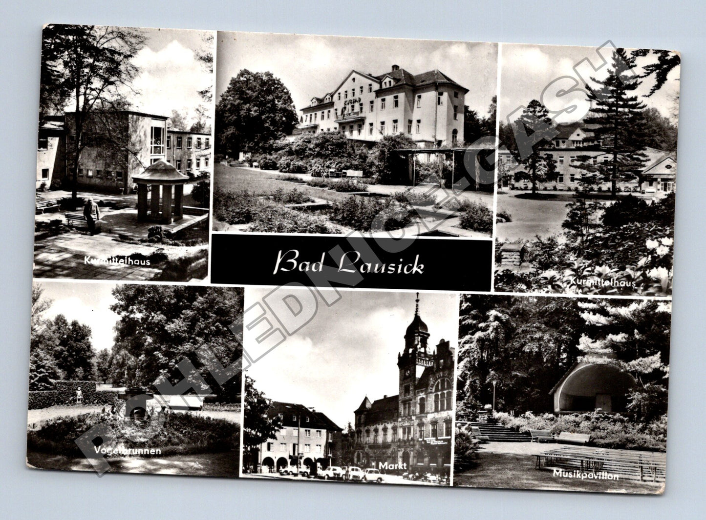 Pohlednice Německo Bad Lausick multi-view 1980 (M34048)