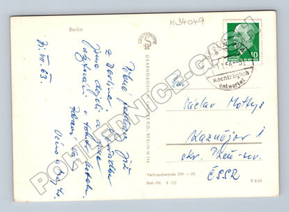 Pohlednice Německo Berlin Hotel Johannishof 1963 (M34049)