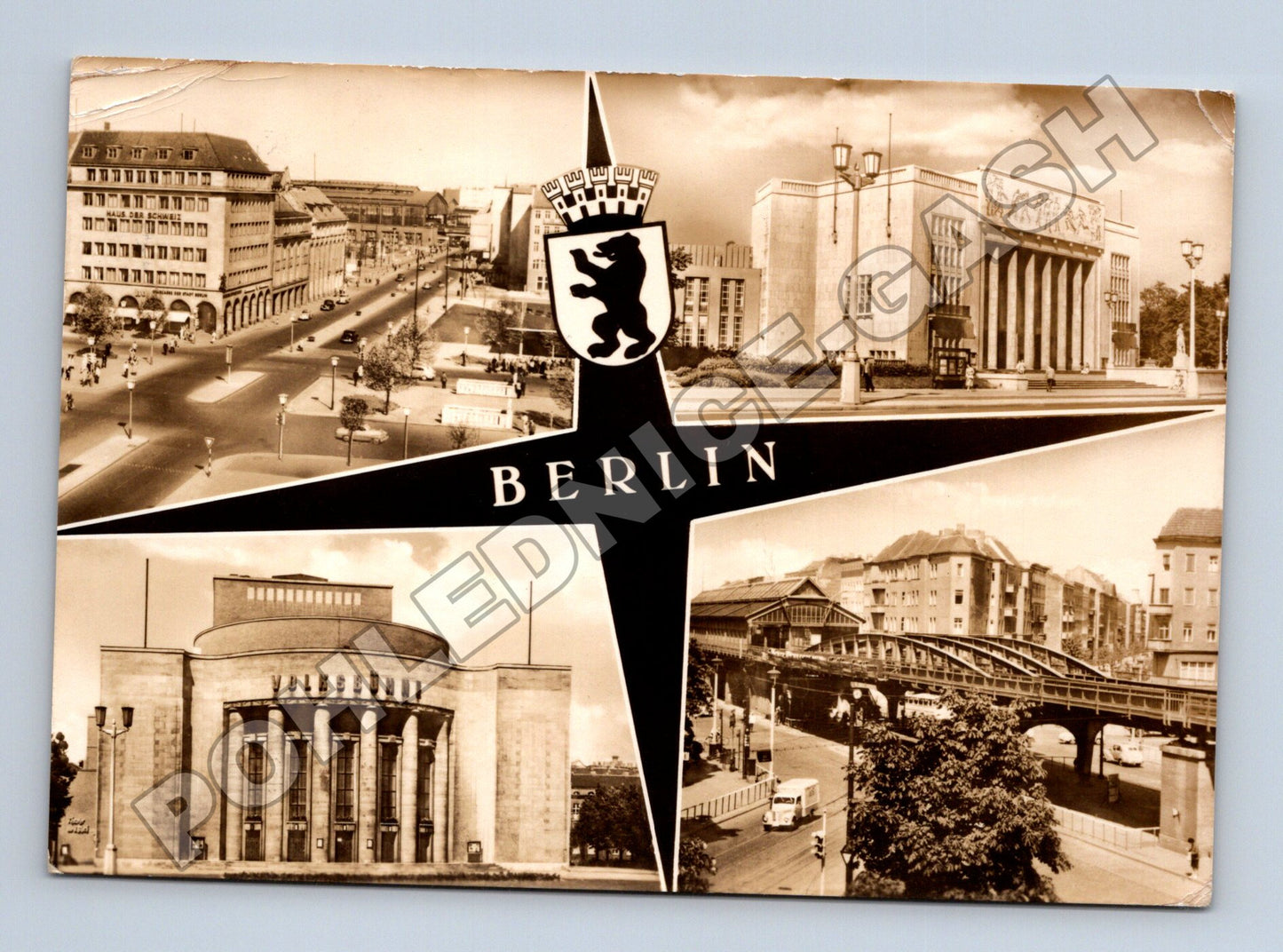 Pohlednice Německo Berlín koláž 1963 (M34051)