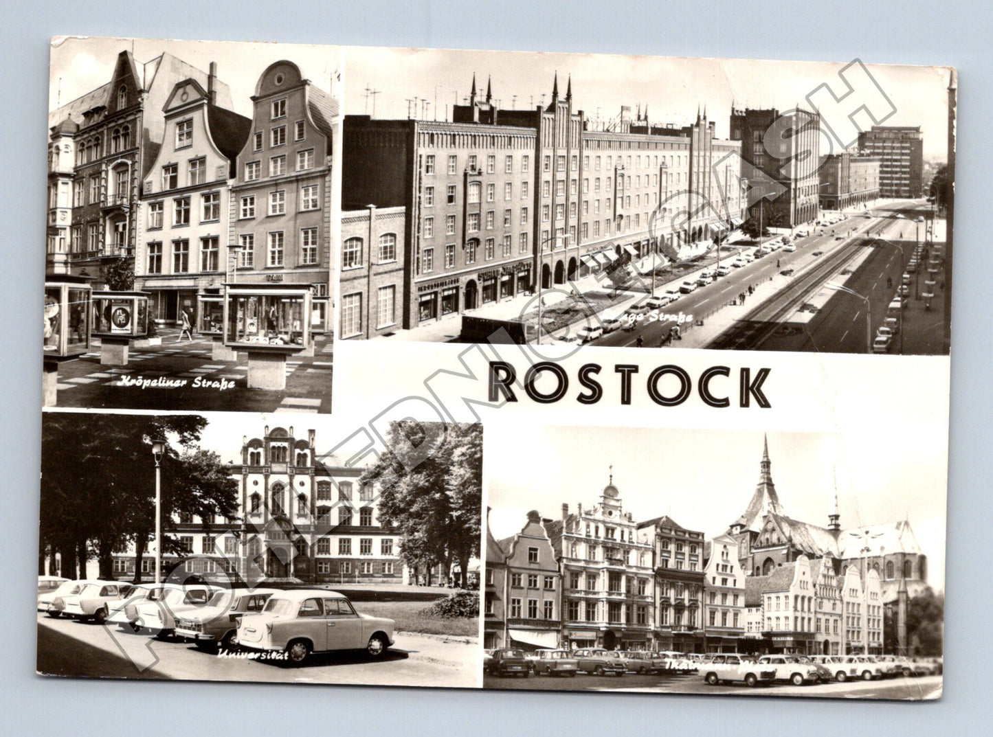 Pohlednice Německo Rostock více motivů 1976 (M34053)