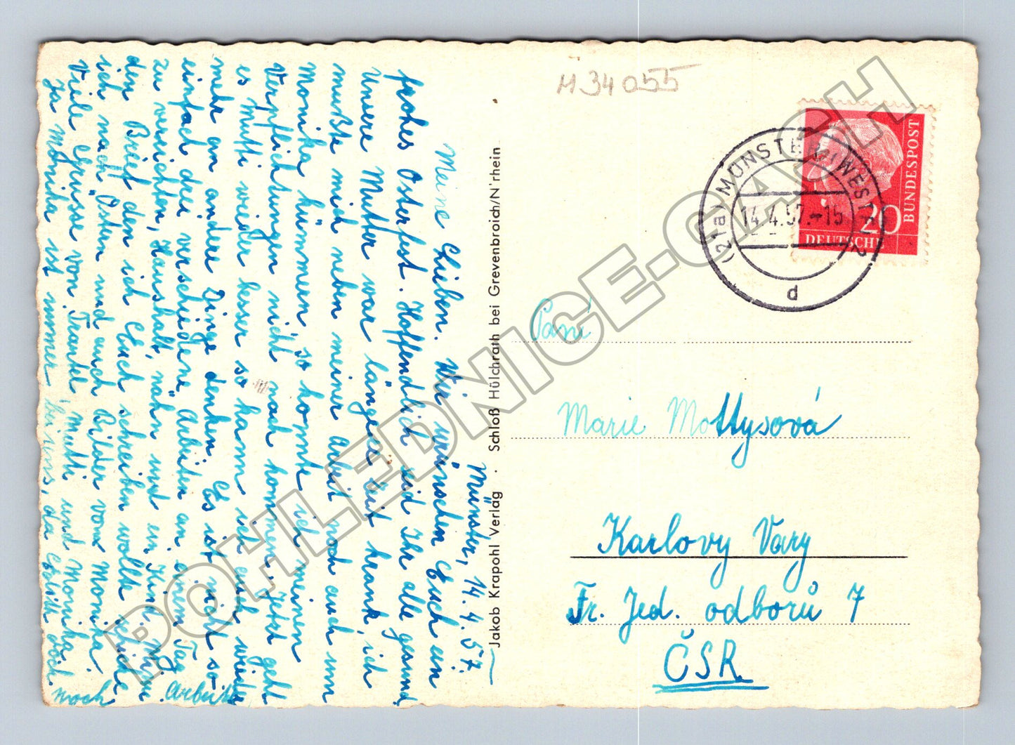 Pohlednice Německo Münster různé pohledy 1945 (M34055)