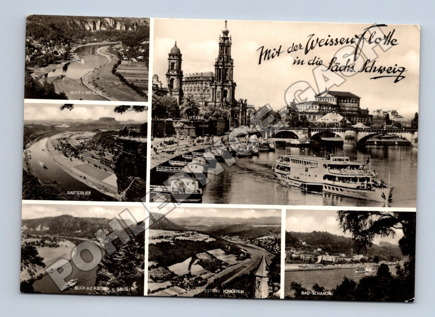 Německo Drážďany labská plavba Saské Švýcarsko 1967 (M34056)