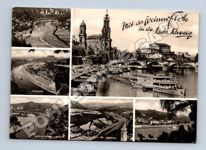 Německo Drážďany labská plavba Saské Švýcarsko 1967 (M34056)