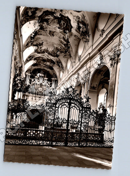 Pohlednice Německo Amorbach Abteikirche interiér (M34067)