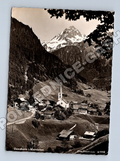 Pohlednice Rakousko Gaschurn i. Montafon 1957 (M34079)