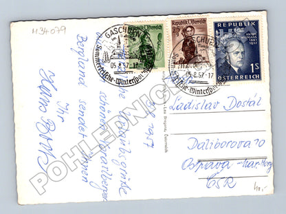 Pohlednice Rakousko Gaschurn i. Montafon 1957 (M34079)