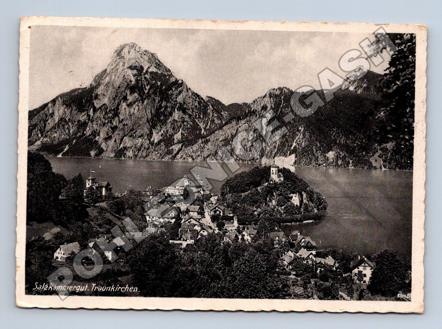 Pohlednice Rakousko Traunkirchen a jezero 1942 (M34080)