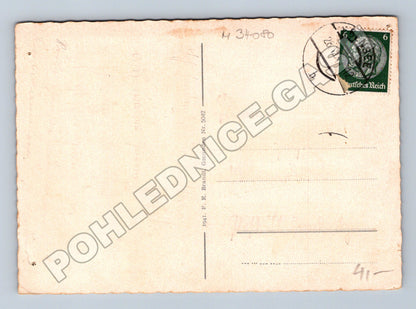 Pohlednice Rakousko Traunkirchen a jezero 1942 (M34080)