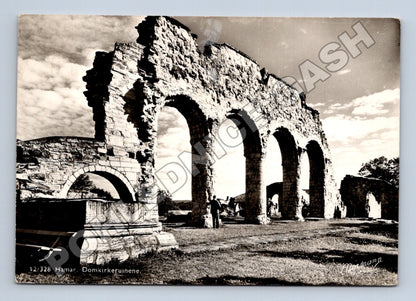 Pohlednice Norsko Hamar Domkirkeruinerne 1955 (M34083)