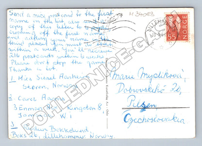 Pohlednice Norsko Hamar Domkirkeruinerne 1955 (M34083)
