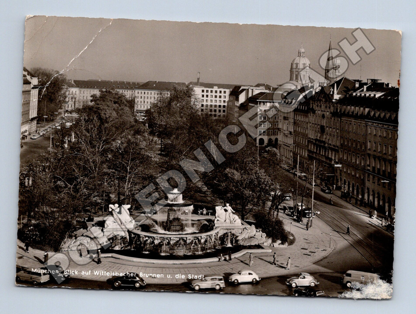 Pohlednice Německo Mnichov Wittelsbacher Brunnen 1968 (M34086)