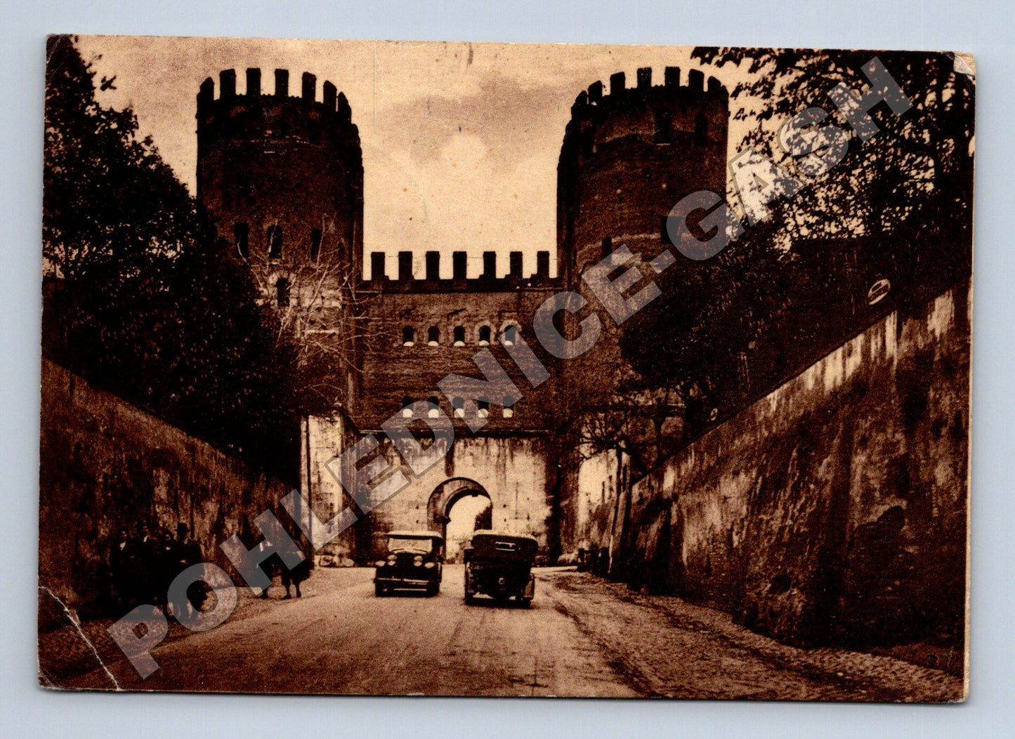 Pohlednice Itálie Řím Porta San Sebastiano 1953 (M34089)