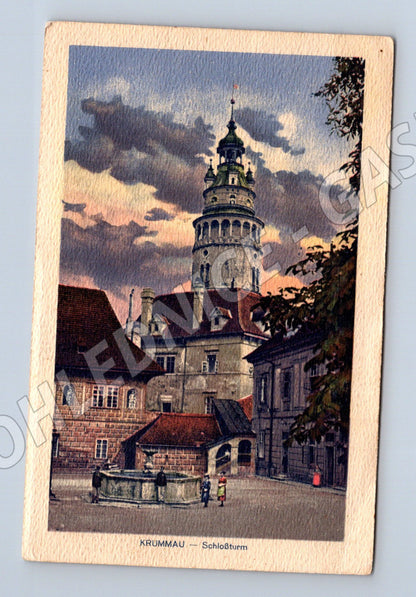 Pohlednice Český Krumlov zámecká věž (M3409)