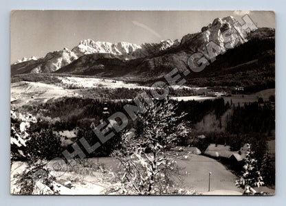 Pohlednice Itálie Tarvisio hory zasněžená krajina 1966 (M34090)