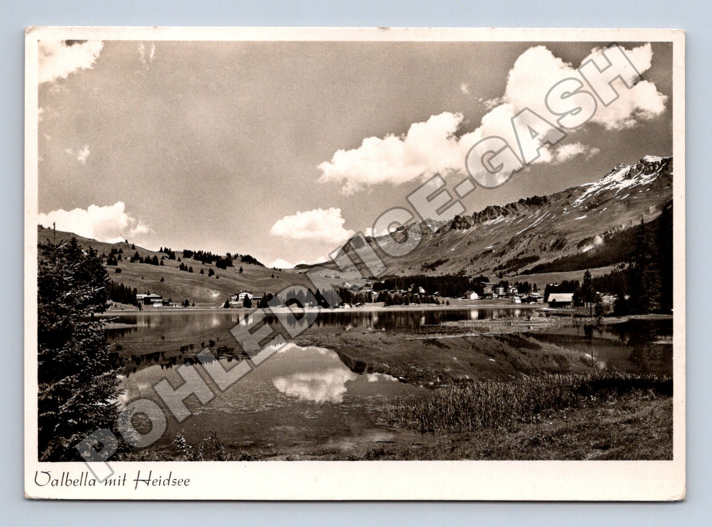 Pohlednice Švýcarsko Valbella Heidsee jezero a hory (M34091)