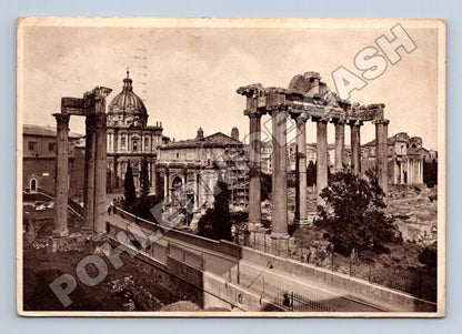 Pohlednice Italie Řím Forum Romanum 1933 (M34095)