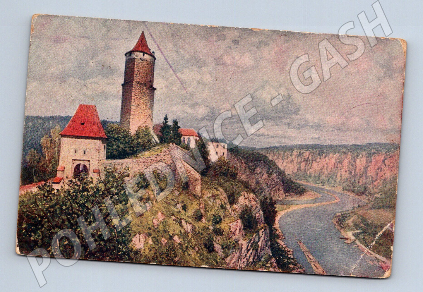 Pohlednice Hrad Zvíkov kolorovaný motiv (M3410)