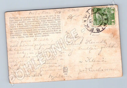 Pohlednice Hrad Zvíkov kolorovaný motiv (M3410)