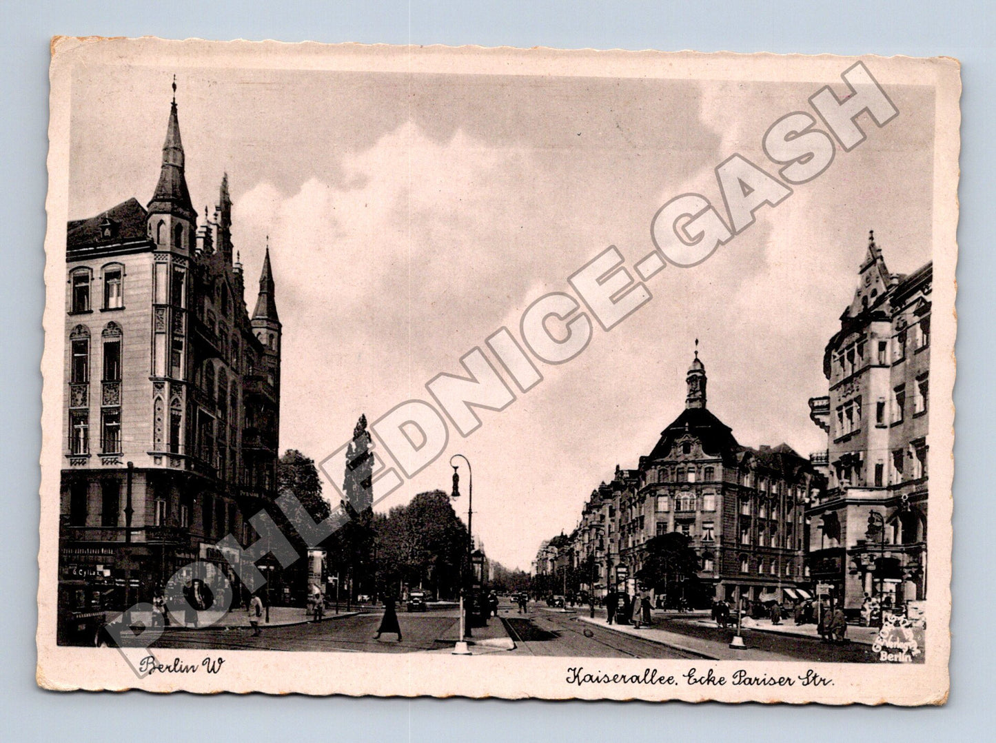 Pohlednice Německo Berlín Kaiserallée Pariser Str. 1939 (M34102)