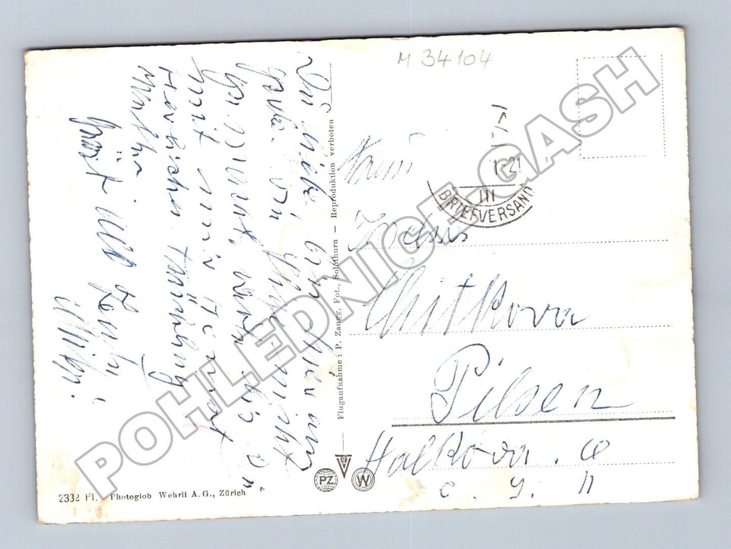 Pohlednice Švýcarsko Köniz letecký pohled (M34104)
