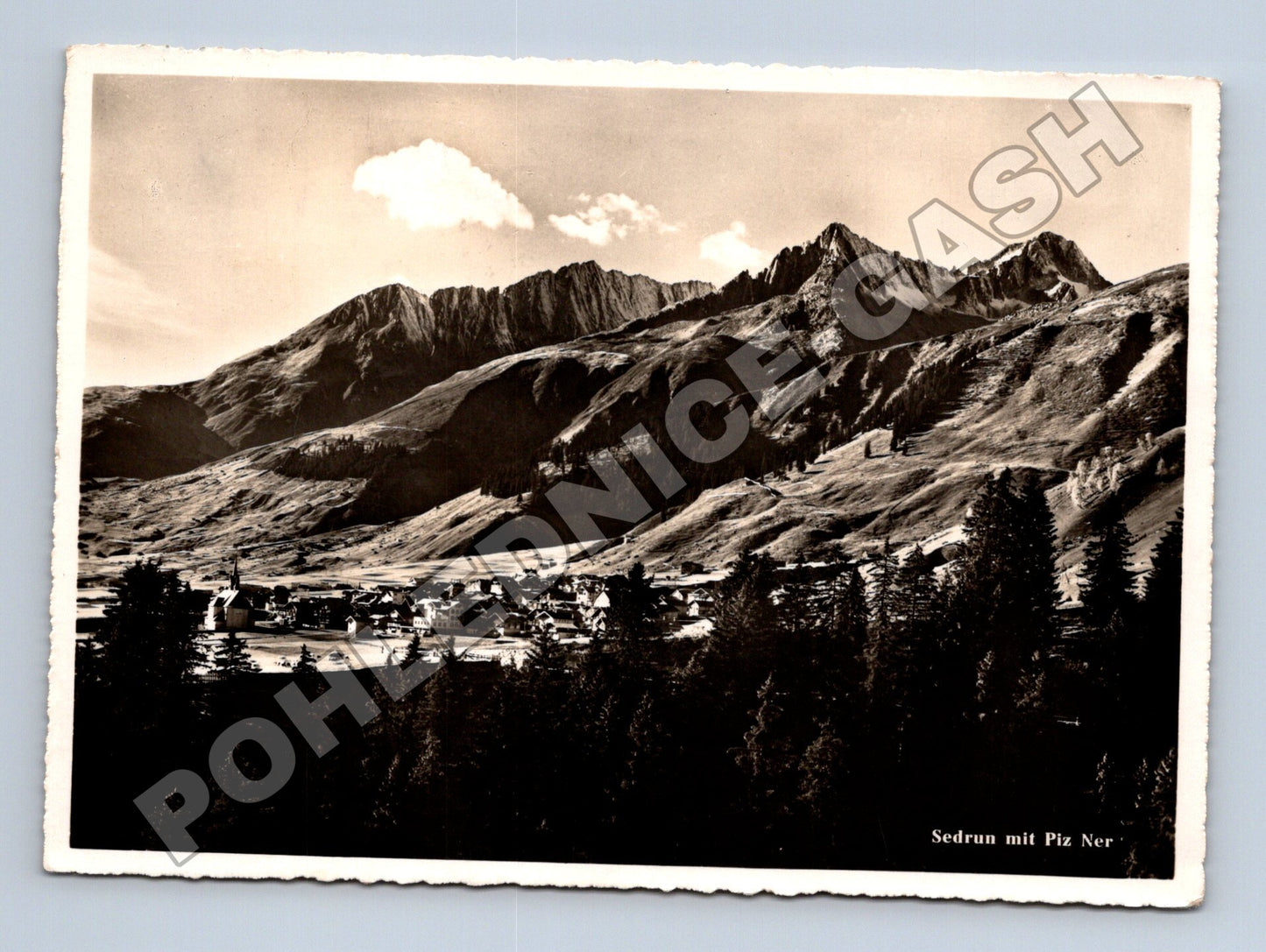 Pohlednice Švýcarsko Sedrun s Piz Ner 1949 (M34107)