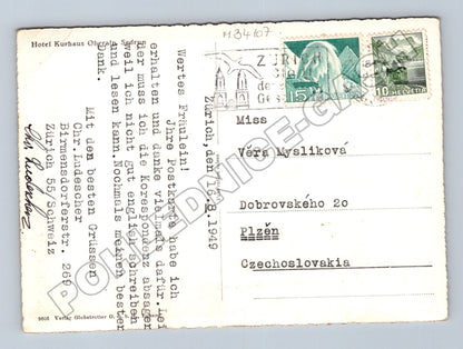 Pohlednice Švýcarsko Sedrun s Piz Ner 1949 (M34107)