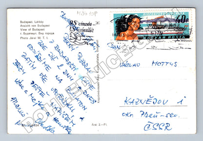Pohlednice Madarsko Budapest Parlament Dunaj 1969 (M34108)