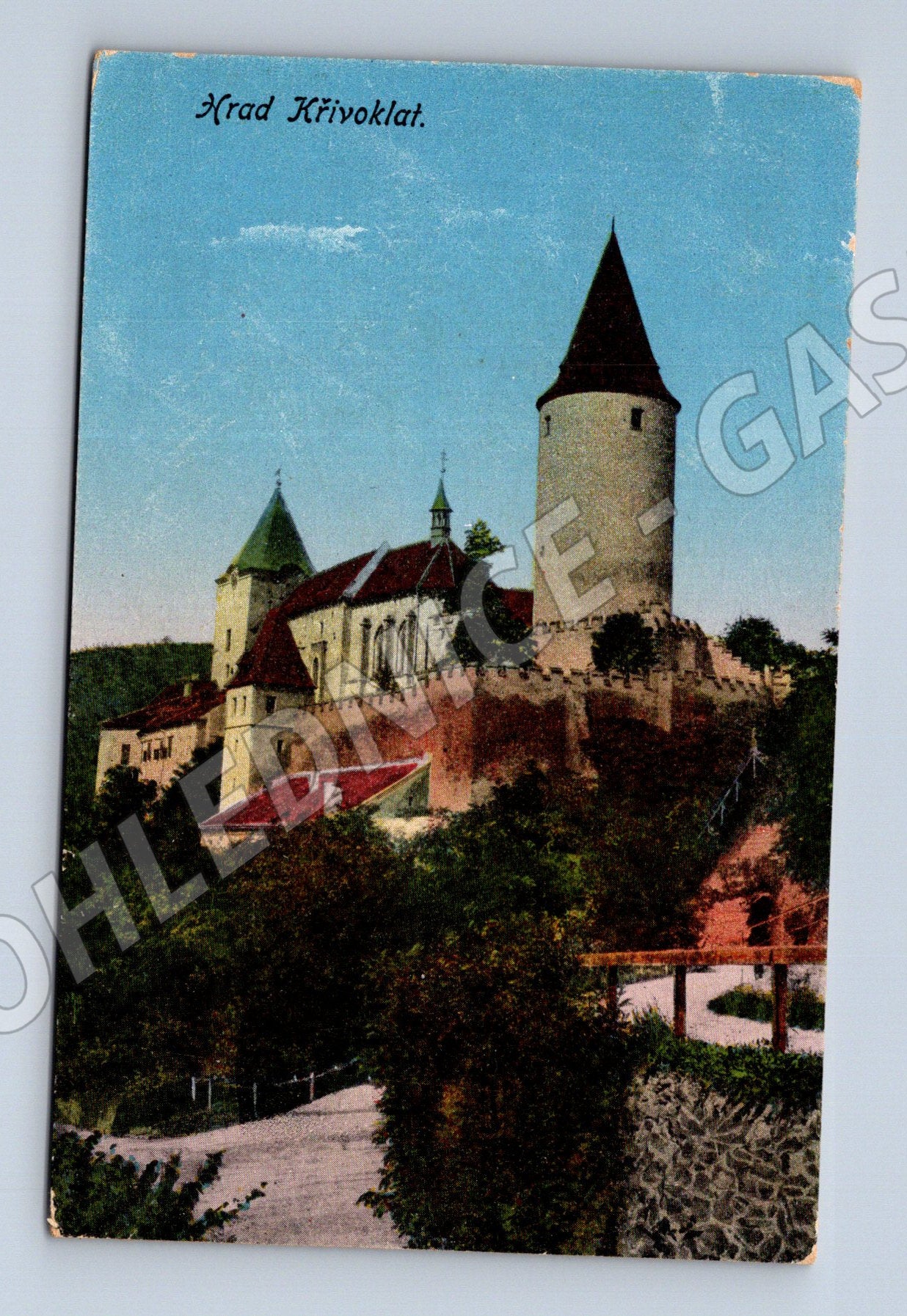 Pohlednice Křivoklát hradní motiv (M3411)