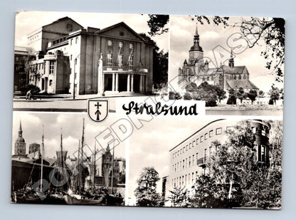 Pohlednice Německo Stralsund více pohledů 1968 (M34112)