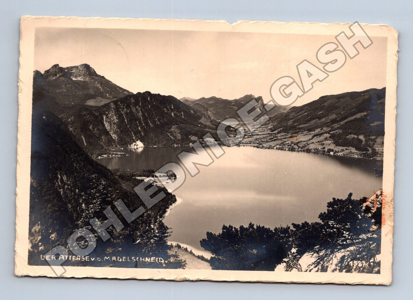 Pohlednice Rakousko Attersee jezerní krajina 1932 (M34121)