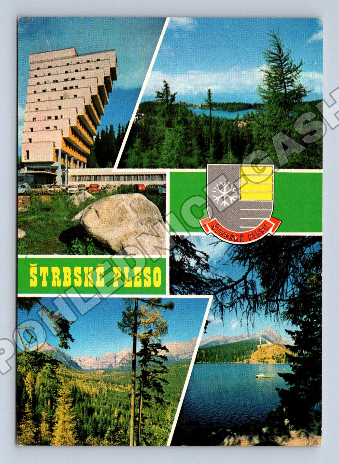 Pohlednice Slovensko Štrbské Pleso koláž 1971 (M34124)