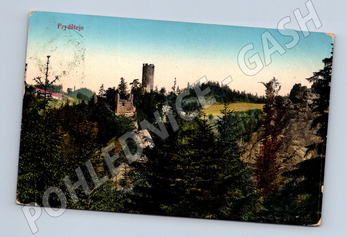 Pohlednice Frýdštejn kolorovaný motiv 1911 (M3413)