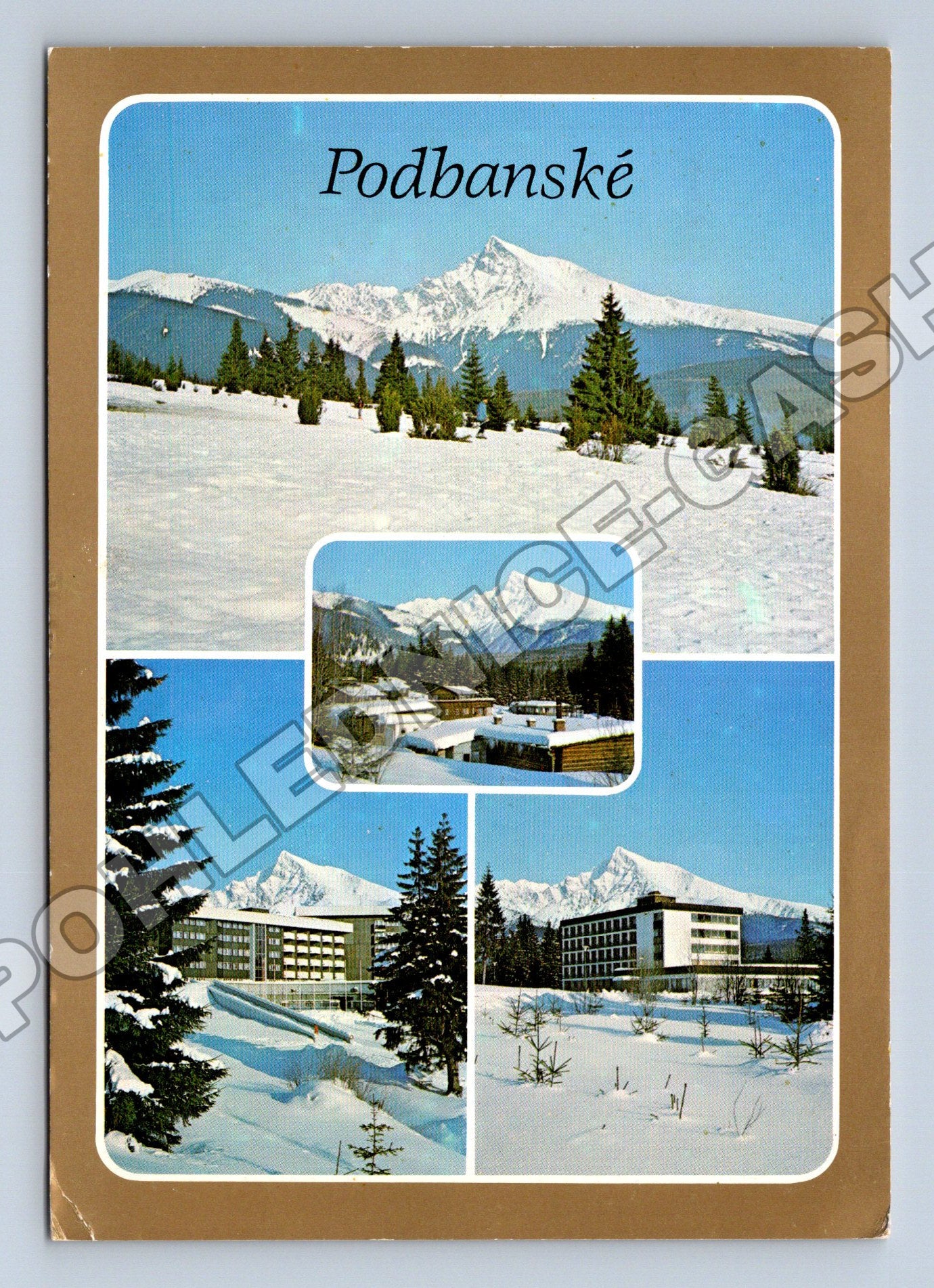 Pohlednice Slovensko Podbanské zimní motiv 1973 (M34132)