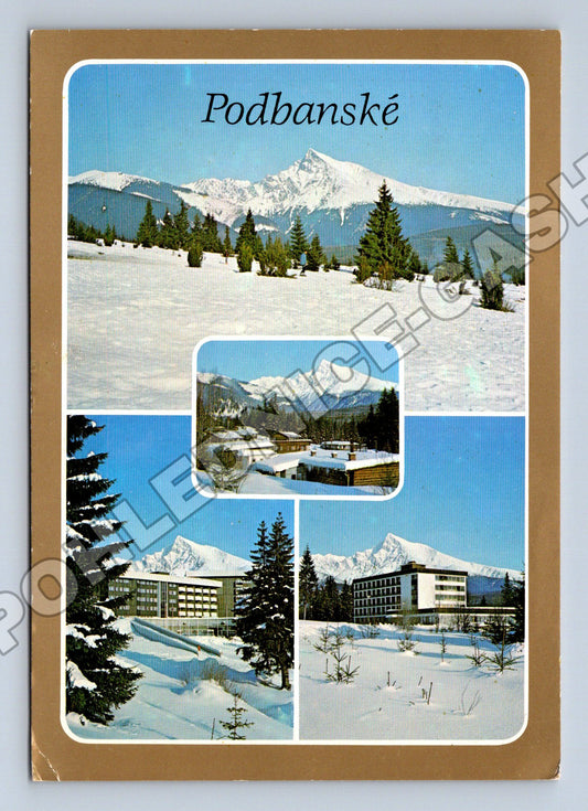 Pohlednice Slovensko Podbanské zimní motiv 1973 (M34132)